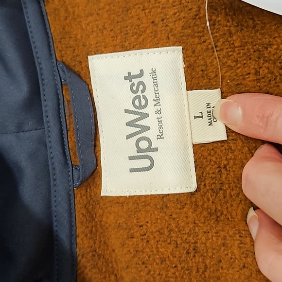 🆕 UpWest Brown Hooded Jacket - Picture 5 of 8